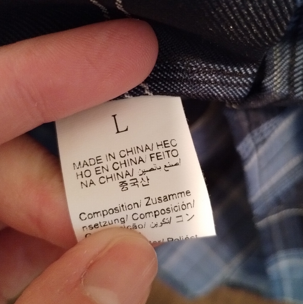 Like-New Blue Plaid Pleated Women's Skirt - Picture 7 of 8